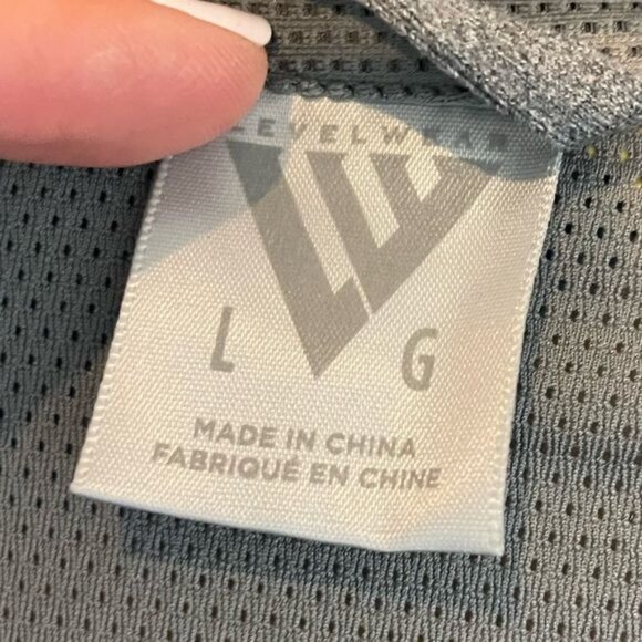 Levelwear Half Zip VGK Vegas Golden Knights Heathered Gray Pullover Mens Size La - Picture 9 of 12